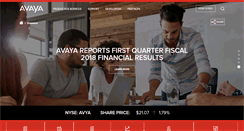 Desktop Screenshot of investors.avaya.com